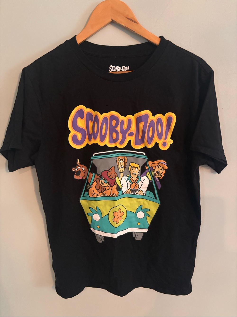 Scooby-Doo Kids Black Graphic Tee - Mystery Machine Design